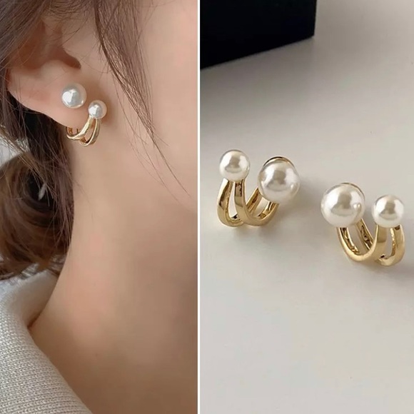 Jewelry - Gorgeous & Unique Faux Pearl Earrings